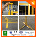 removable Ral1008 pvc coated yellow Canada temporary fence